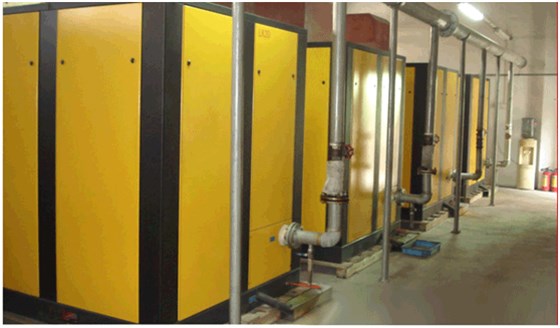 佛山某陶瓷厂空压机站使用艾高螺杆空压机